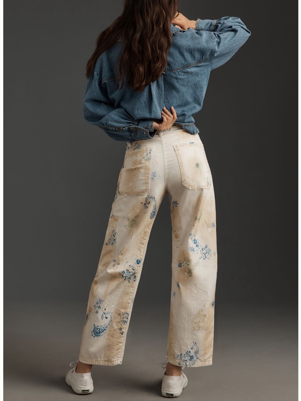 The Pilcro The Millie Low-Slung Barrel Pants nwot - Picture 5 of 7